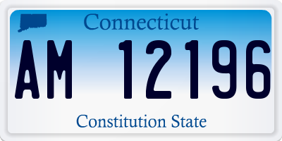 CT license plate AM12196