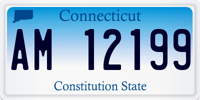 CT license plate AM12199