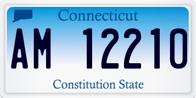 CT license plate AM12210