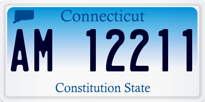 CT license plate AM12211