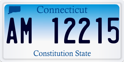 CT license plate AM12215