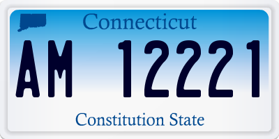 CT license plate AM12221