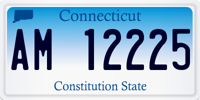 CT license plate AM12225
