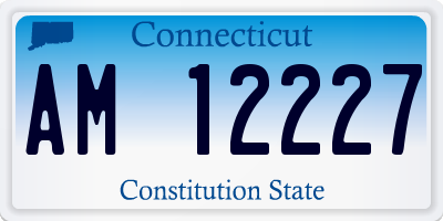 CT license plate AM12227