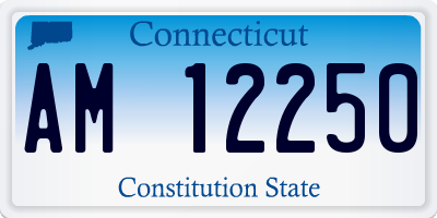 CT license plate AM12250