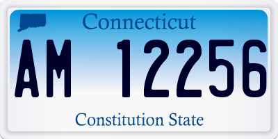 CT license plate AM12256