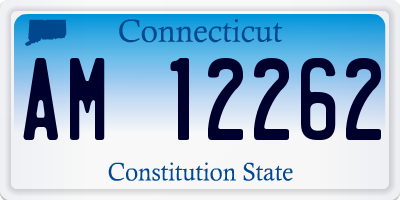 CT license plate AM12262