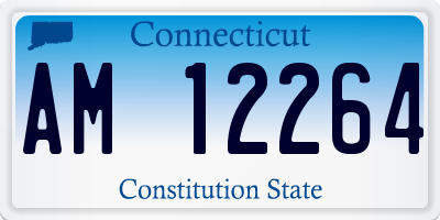 CT license plate AM12264