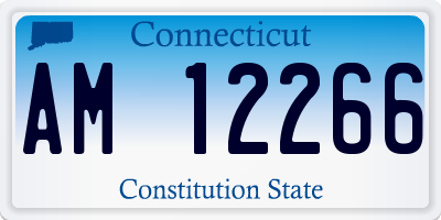 CT license plate AM12266