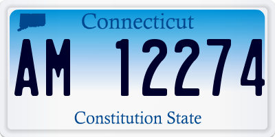 CT license plate AM12274