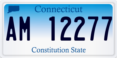 CT license plate AM12277