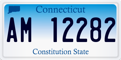 CT license plate AM12282
