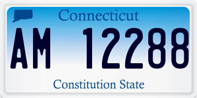 CT license plate AM12288