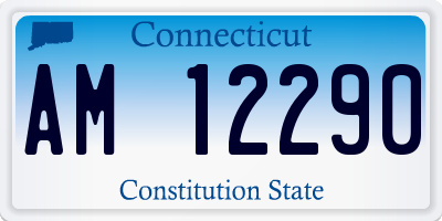 CT license plate AM12290