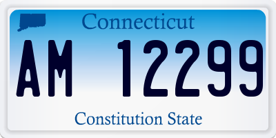 CT license plate AM12299