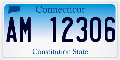 CT license plate AM12306