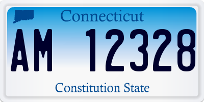 CT license plate AM12328