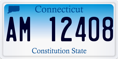 CT license plate AM12408