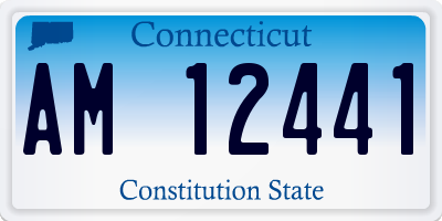 CT license plate AM12441