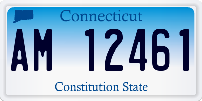 CT license plate AM12461