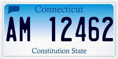 CT license plate AM12462