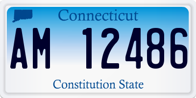 CT license plate AM12486