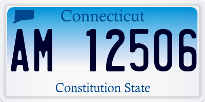 CT license plate AM12506