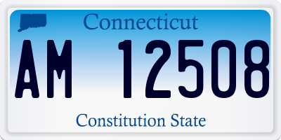 CT license plate AM12508