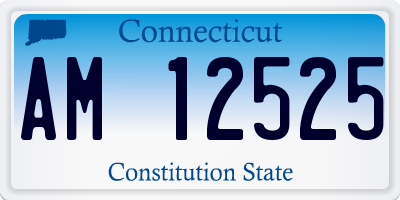 CT license plate AM12525