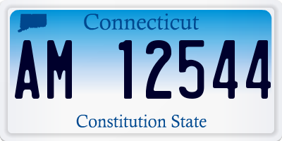 CT license plate AM12544