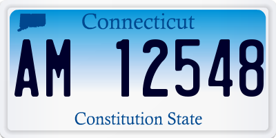 CT license plate AM12548