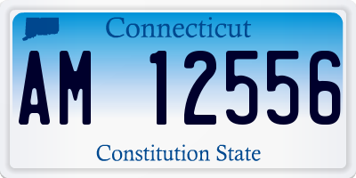 CT license plate AM12556