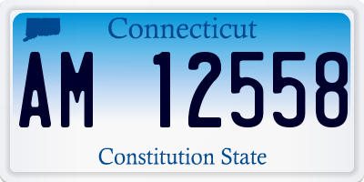 CT license plate AM12558