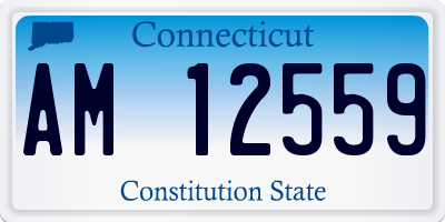 CT license plate AM12559