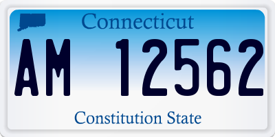 CT license plate AM12562