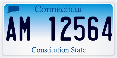 CT license plate AM12564