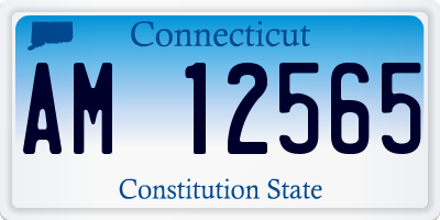 CT license plate AM12565