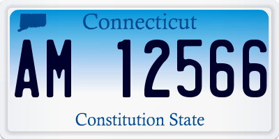 CT license plate AM12566