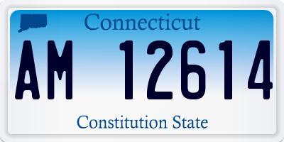CT license plate AM12614