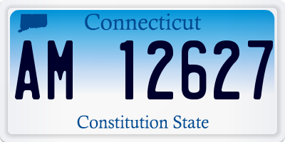 CT license plate AM12627