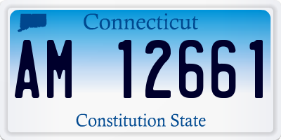 CT license plate AM12661