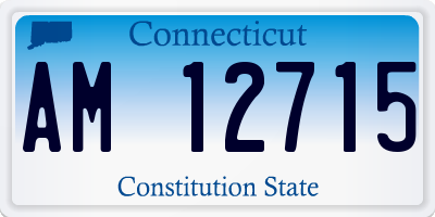 CT license plate AM12715
