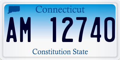 CT license plate AM12740