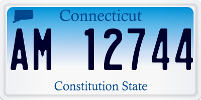 CT license plate AM12744