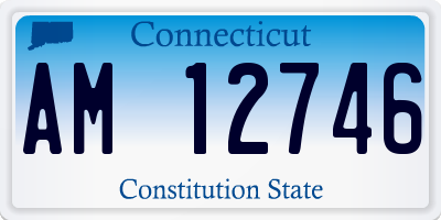 CT license plate AM12746