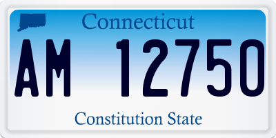 CT license plate AM12750