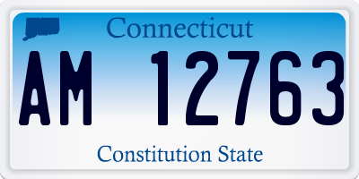 CT license plate AM12763