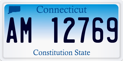 CT license plate AM12769