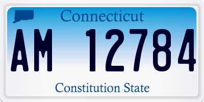 CT license plate AM12784