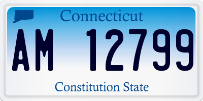 CT license plate AM12799